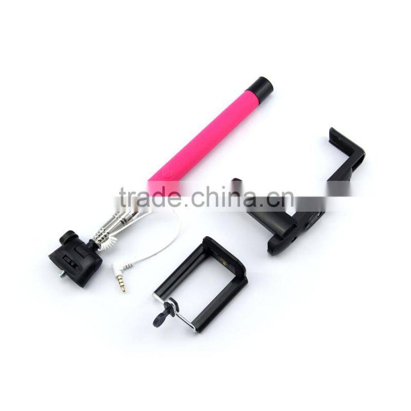 Quick delivery china foldable camera monopod selfie stick