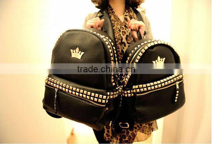 Girls PU Stud Backpack Girls Fashion Backpack Bag