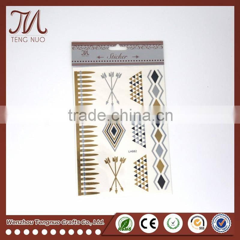 Non-toxic Waterproof Temporary Body Chain Tattoo Sticker