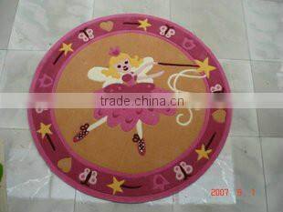 Modern design beautiful pink cheap child rug