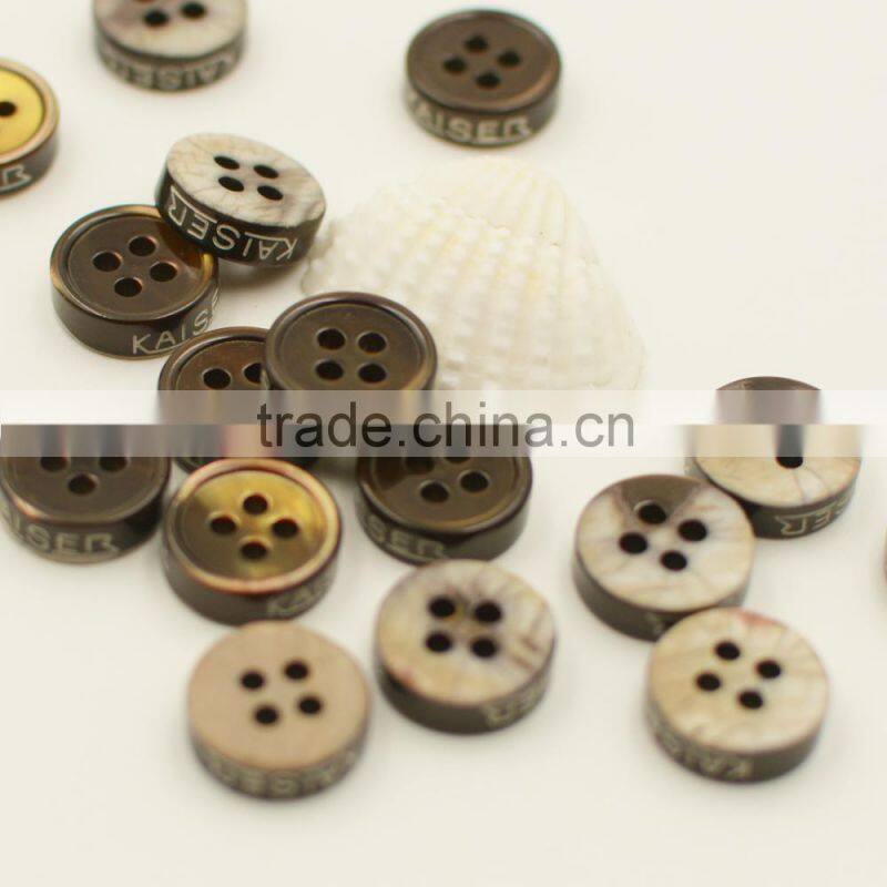 hight grade coffee four hole shell button for shirt