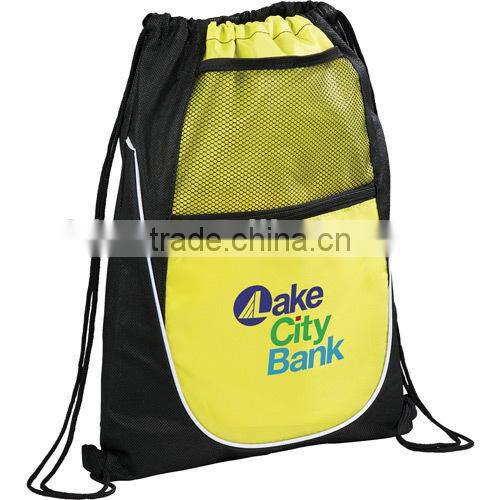 210D Polyester Drawstring Cinch Backpack