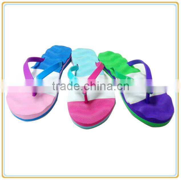New Fashion EVA flip flop beach rubber embossed thong slipper for men