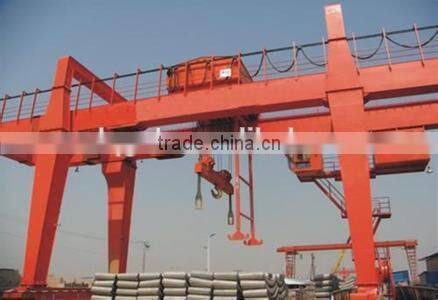 prefab designed steel structure factory with single beams crane