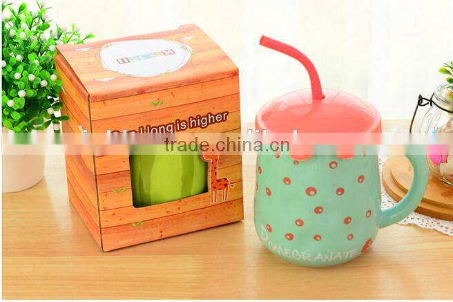 creative lovely pussy cat ceramic coffee mug set with tea tray, promotional pocelain kitty series of 2-piece suit