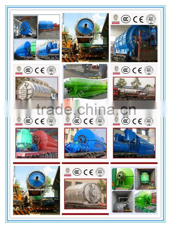 Continuous system scrap rubber oil extraction pyrolysis machines