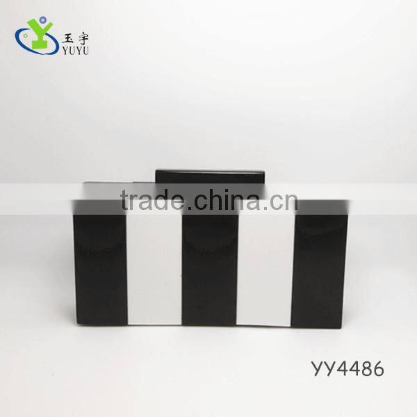 New ladies hard case clutch evening acrylic bag