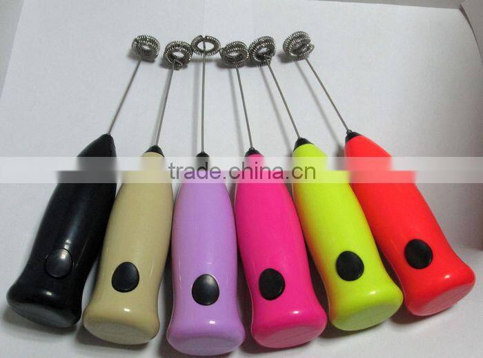 wireless hand hold coffee automatic milk frother with dry battery