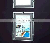 acrylic thin light box indoor,crystal slim light box,3d advertising display