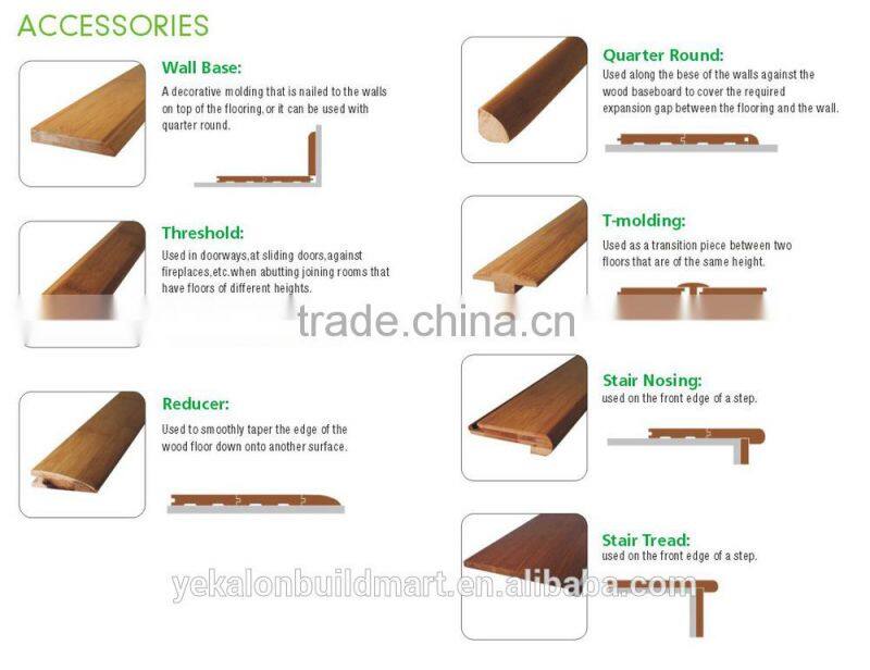 New Arrival Fashional Mahogany Color Flooring Teak Color Bamboo Flooring Decoration Building Materials