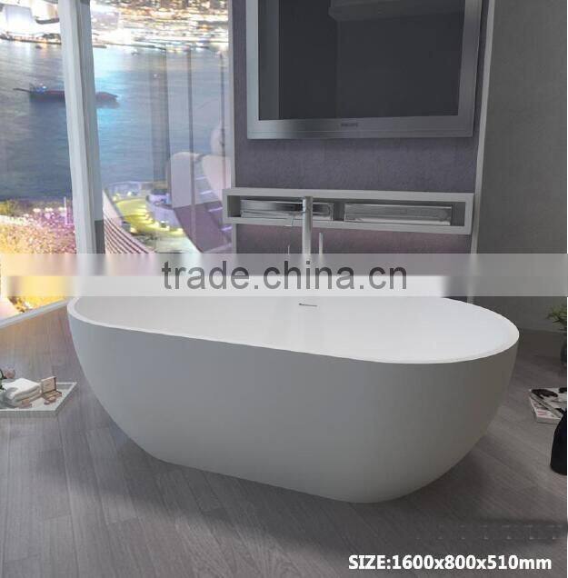 restaurant artificial stone bathtubs adult removable tub,White artificial stone bathtubs, freestanding solid surface bathtub