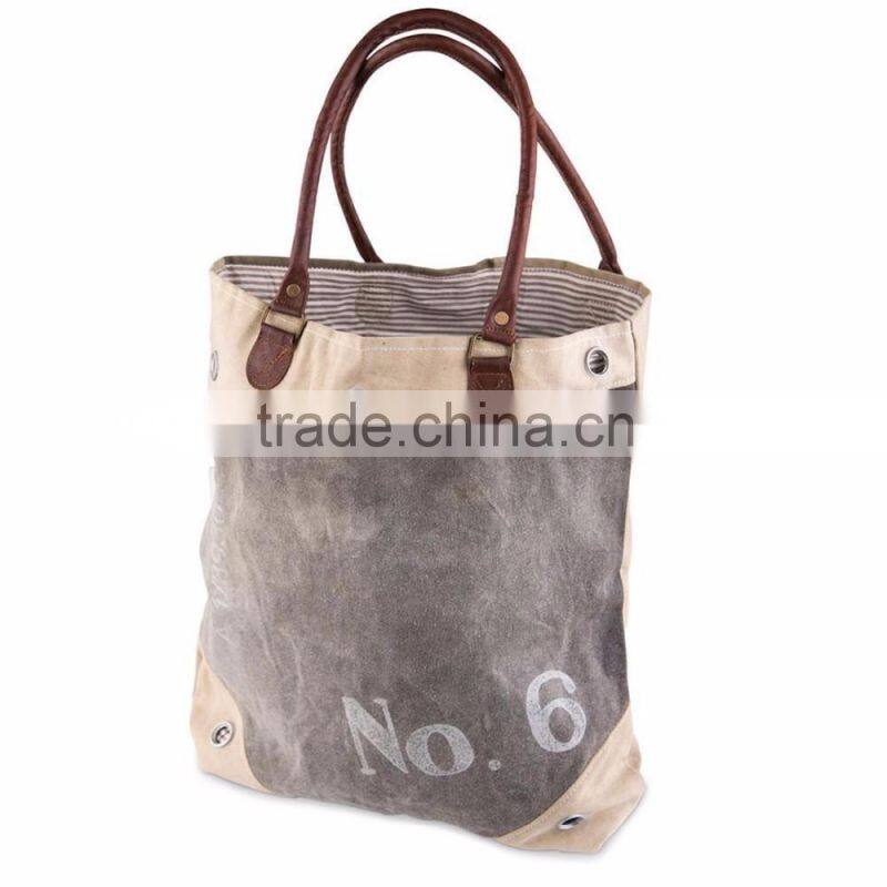 Wholesale Boutique Easter Basket Monogrammable Vintage Burlap Tote