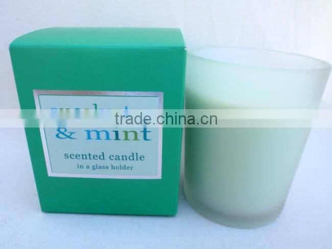 colorful gift candles with natural scent