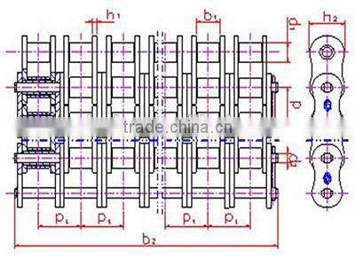 API Approved Precision Short Pitch Oil Field 100-6R Roller Chain