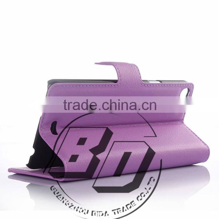 Top Selling Durable Magnetic flip leather wallet case with card slots For Wiko Highway pure leather case fast delivery