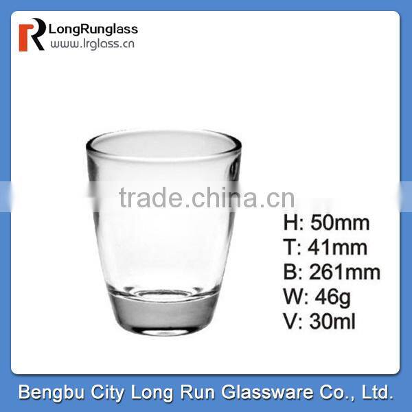 LongRun 56ml clear unbreakable glass cup&shot glassware sets wholesale