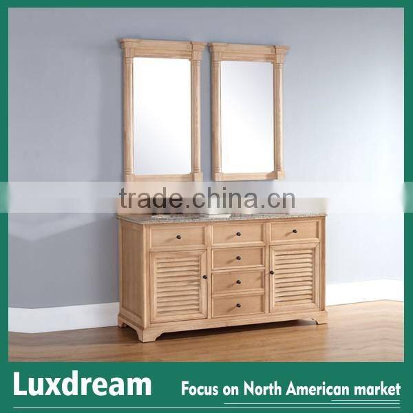 Toronto nature wood bathroom vanities with granite top