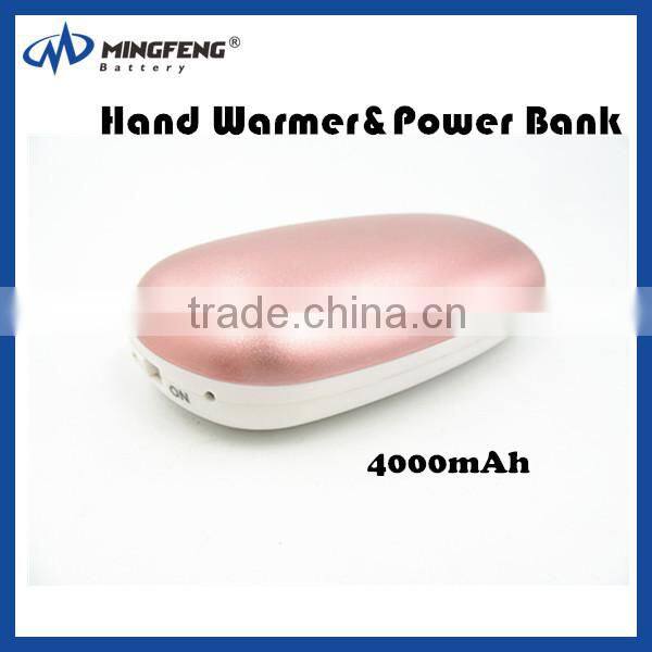 Fashion Hand Warmer Charger ,USB Rechargeable Hand Warmer Power Bank 3500mah