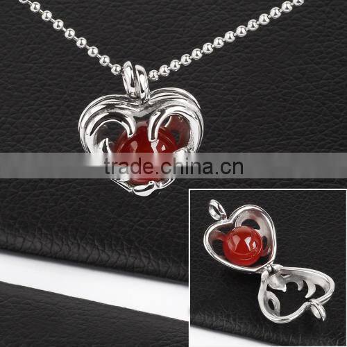 New Arrival Stainless Steel Gold Flower Crystal Pearl Pendant For Lady