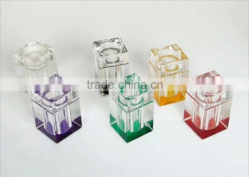 2016 New fashion glass crystal toothpick box container
