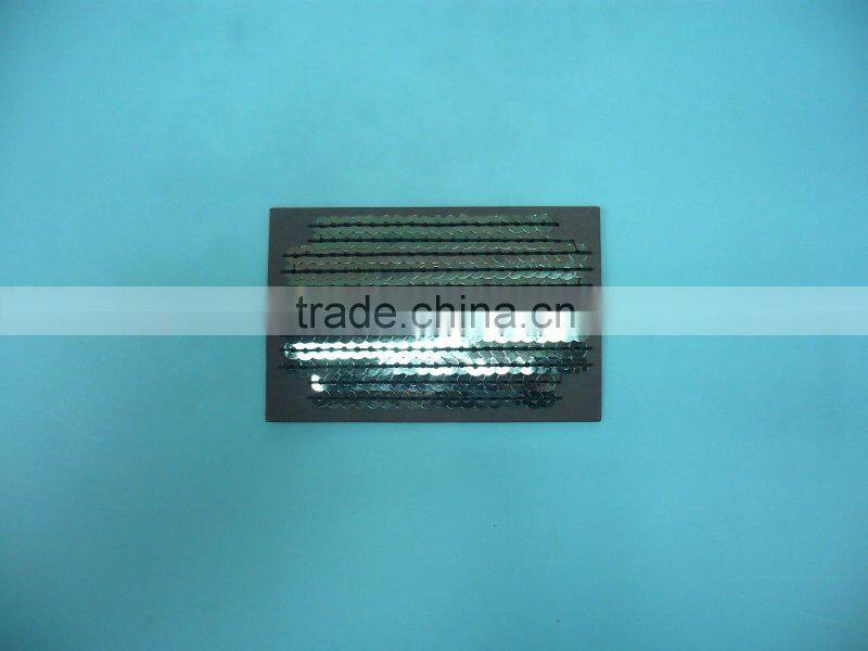 Stitching leather patch labels