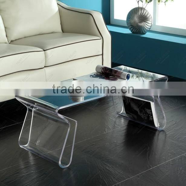 2015 handmade clear acrylic occasional tables