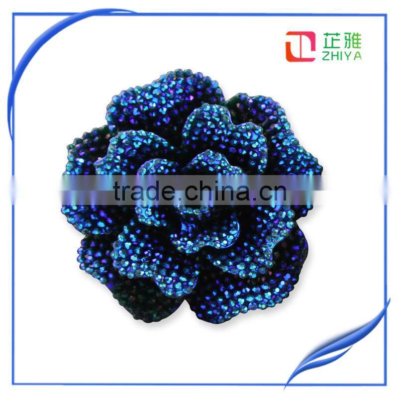 bright vibrant colours bow resin crafts flat back resin flower in AB colors