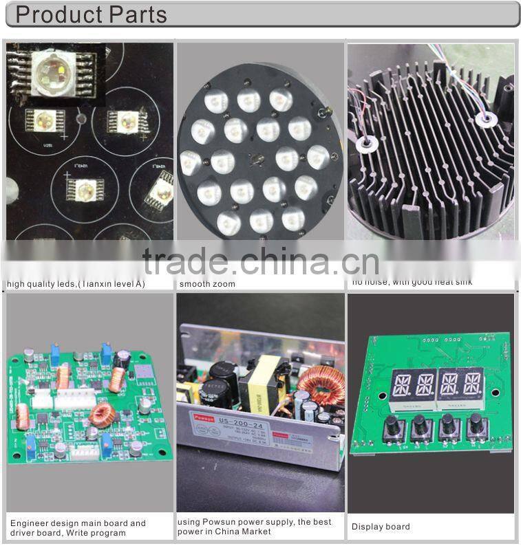 2015 high quality led par 6-in-1 18pcs lights waterproof