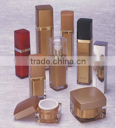 Square Acrylic airless Bottle with Pump for cosmetics