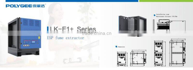 High efficiency electrostatic Air Purification Unit for kitchen