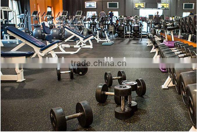 Qingdao 7king good quality anti slip and anti fatigue interlock treadmill usage rubber tile