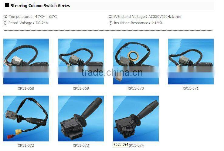 steering column switch for lights