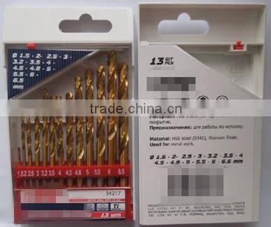 HSS Titanium coating Straight Twist drill