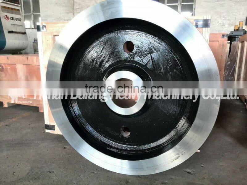Crane Trolley Rail Wheels; Electric Forging Crane Wheel on Rail, Driving Trolley Wheels