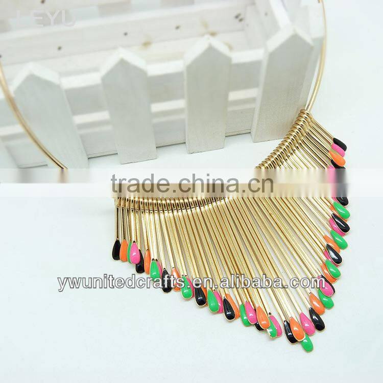 Custom fashion mini bib bubble necklace