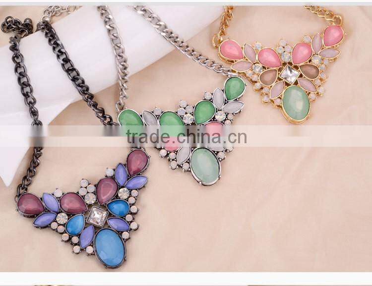 New arrival europe style necklace fashion jewelry fashion bead diamond necklace