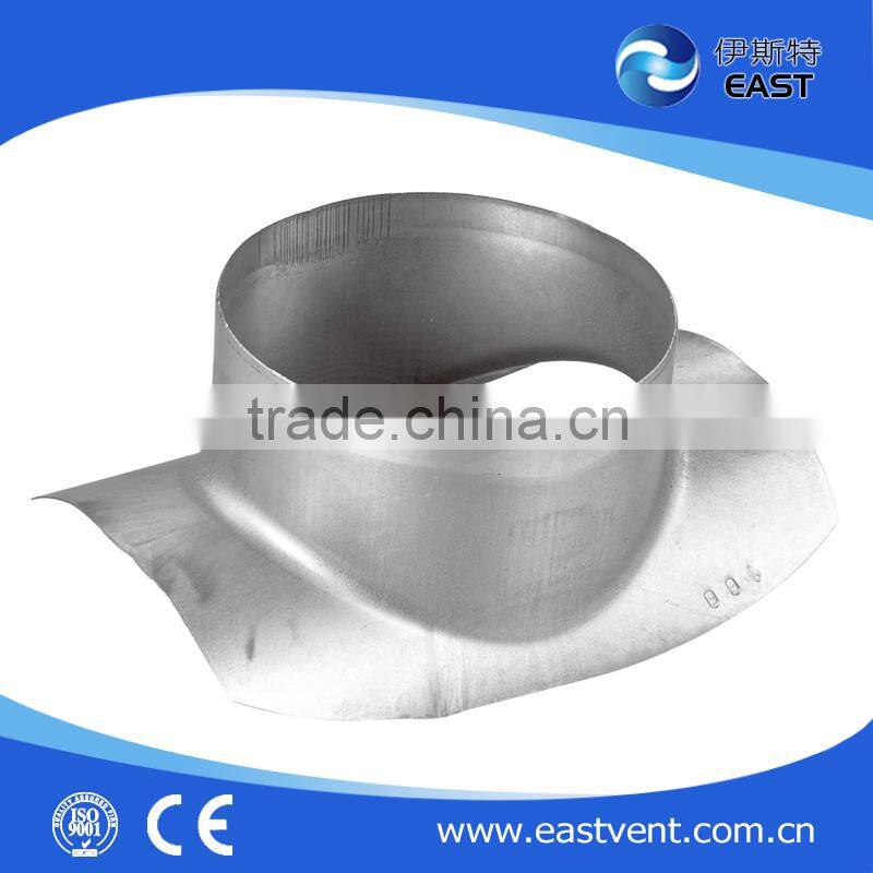 pressed collar saddle for HVAC system/air duct connector