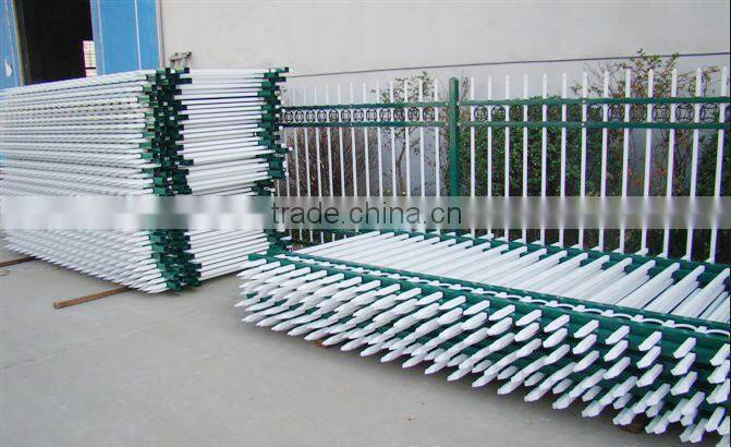 Sale Security Ornamental Powder Coated Galvanized Steel Fence