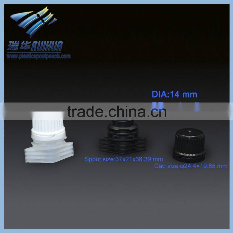 Hot sale 10mm long standing jelly bag plastic nozzle