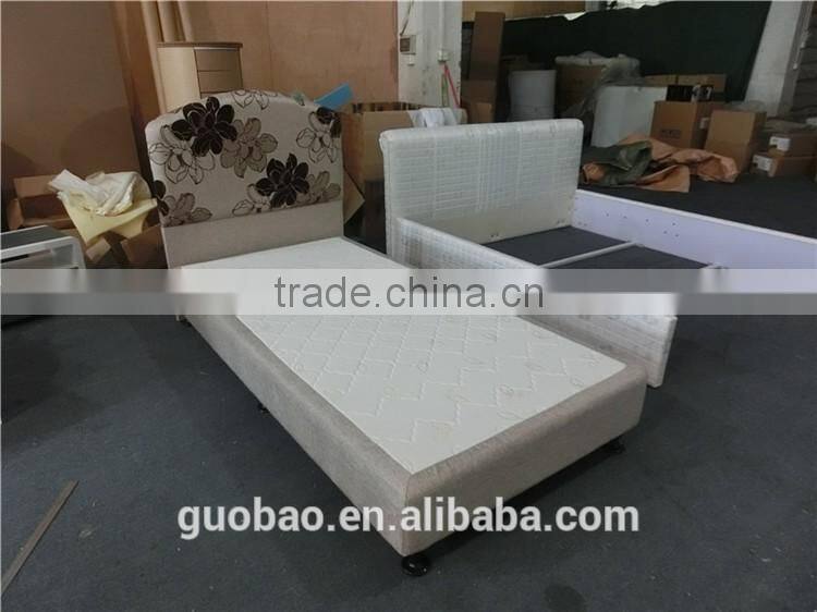 Fabric Upholstered Bed super quality king single fabric bed frame
