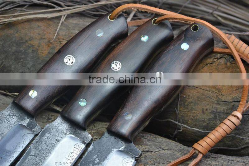 Doshower damascus knife blanks with industrial tool of wholesale knives