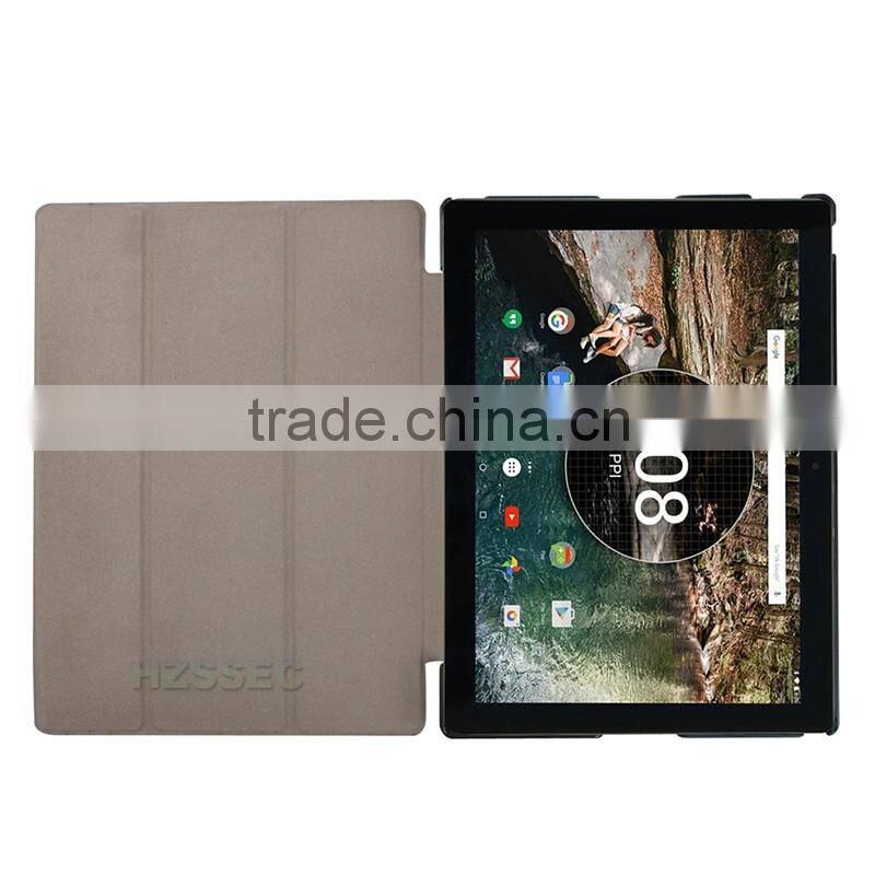 Protective simple busniess white leather flip case stand tablet cover case for Google Pixel C