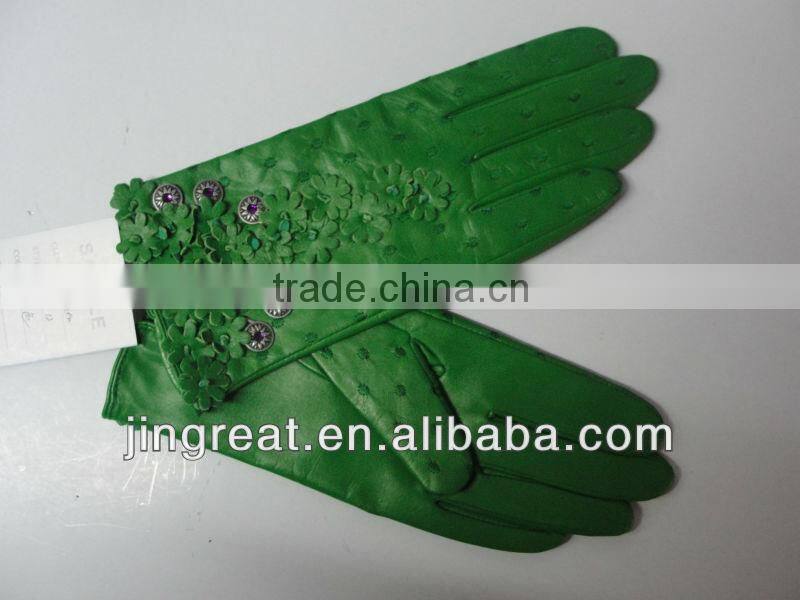 leather gloves/pu gloves with Snake Pattern