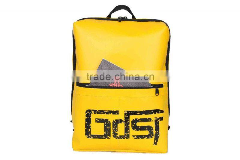 Custom Logo PVC Bag with Zipper Pocket Outdoor Tarpaulin Backpack
