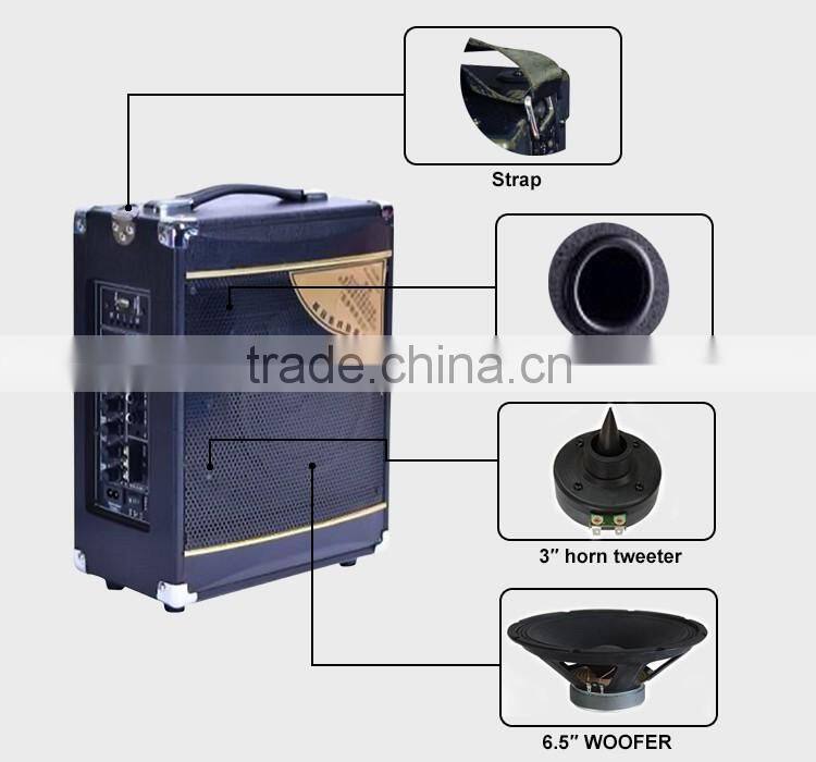 6.5'' DJ Woofer Sound Box with Rechargeble Battery Active Portable Speaker Made in China