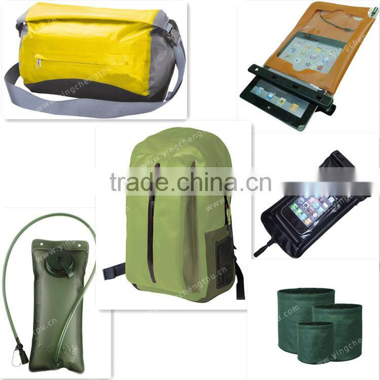 Eco-friendly Outdoor Bag Fabric 210D Nylon Diamond Ripstop Fabric +TPU Film+PU Coated