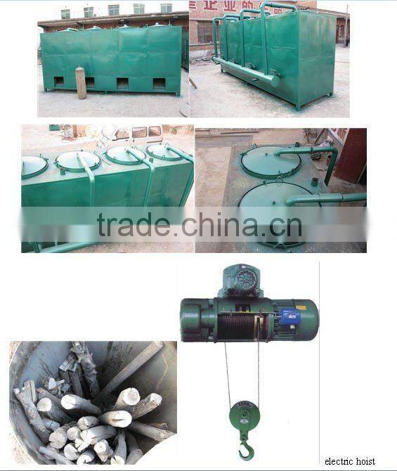 3ton/d charcoal making oven with refractory brick inside