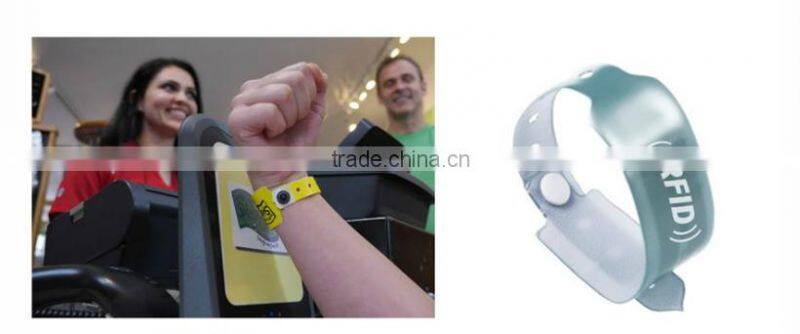 PVC UHF disposible rfid wristband, bracelet tag