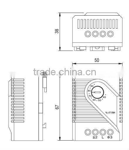Mechanical hygrostat MFR012