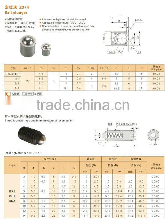 Precision Mold Parts Ball Plunger